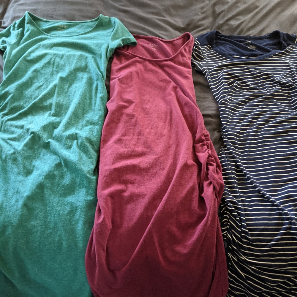 Three Fitted Maternity Dresses
